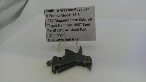 S&W K Frame Model 13 Target Hammer .500" Spur .357 Magnum 19116C