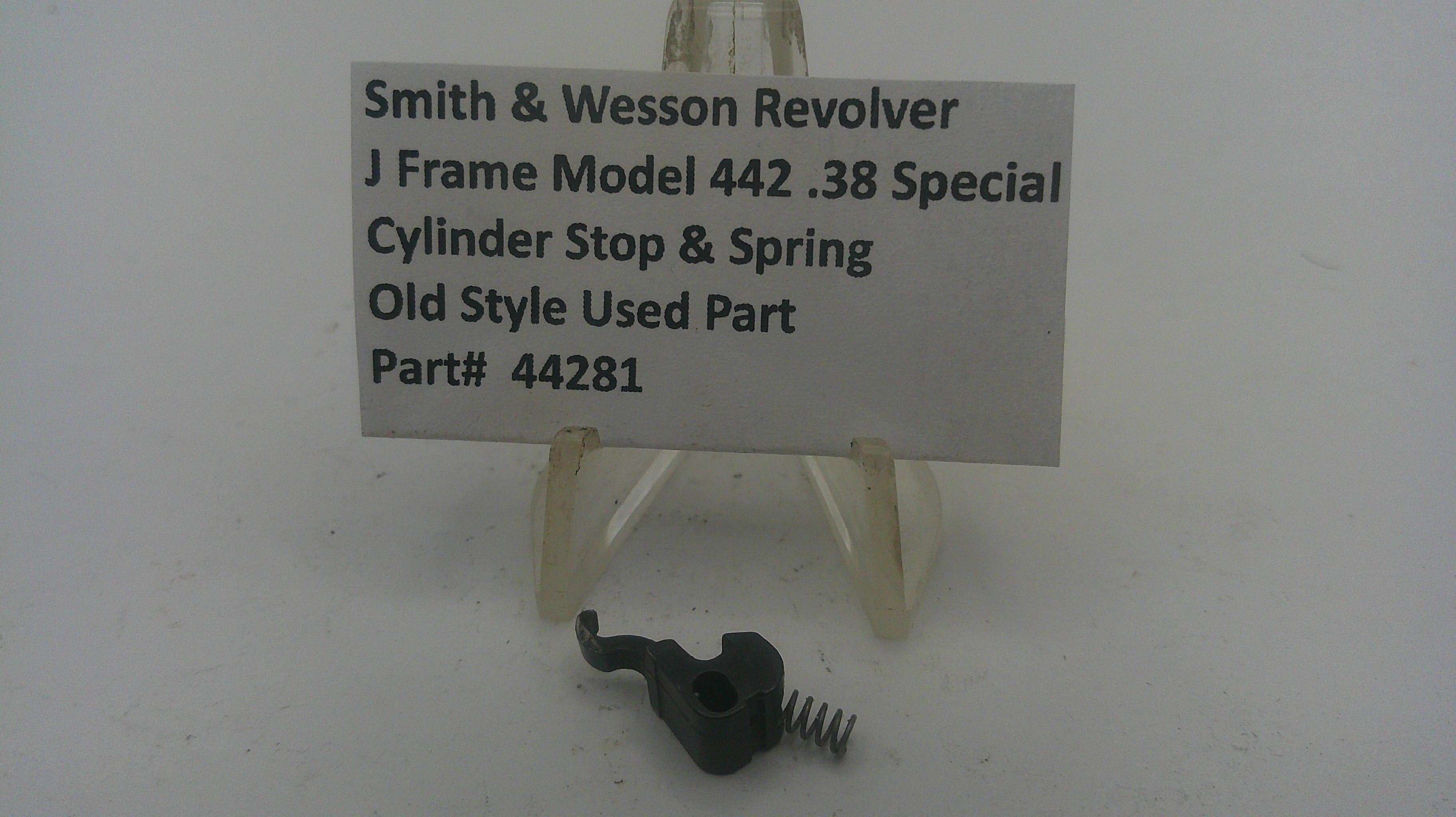Smith & Wesson J Frame Model 442 Cylinder Stop & Spring .38 Special Used - Part 44281