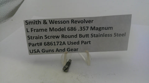 S&W L Size Model 686 Strain Screw Round Butt .357 Magnum 686172A