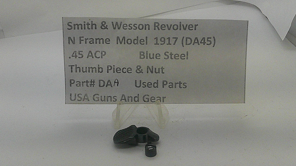 Smith & Wesson Smith & Wesson N Frame Model 1917 Blue Steel Thumb Piece & Nut  DAA Part DAA