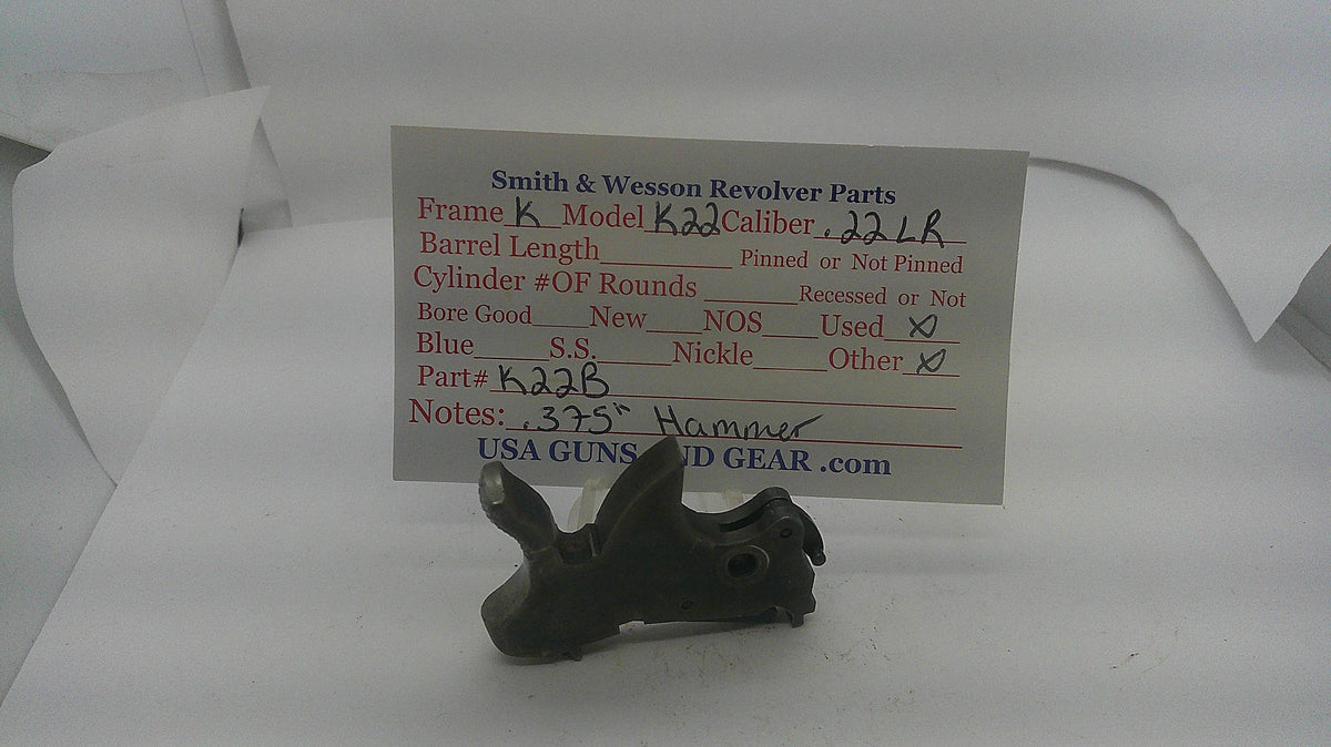 Smith & Wesson Smith & Wesson Revolver K22 .375" Hammer K22B Part K22B