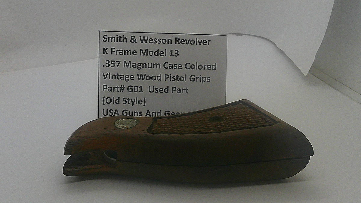 Smith & Wesson Smith & Wesson K Frame Model 13-3 Vintage Wood Grips G01 Part G01
