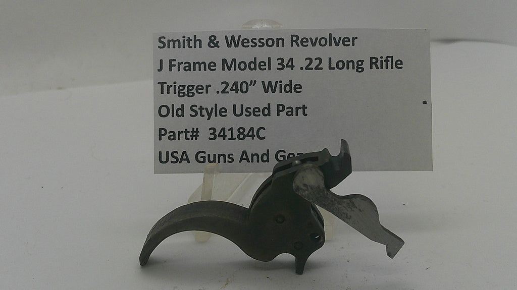 Smith & Wesson Smith & Wesson J Frame Model 34 Trigger .240" Wide 34184C Part 34184C