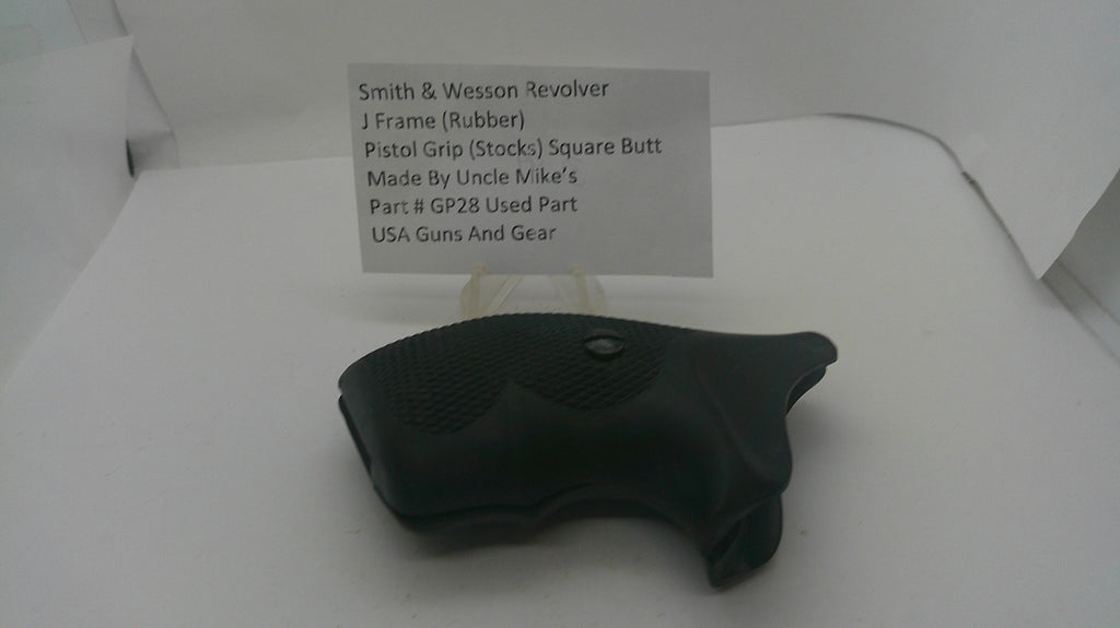 Smith & Wesson J Frame Square Butt Rubber Grips by Uncle Mike's