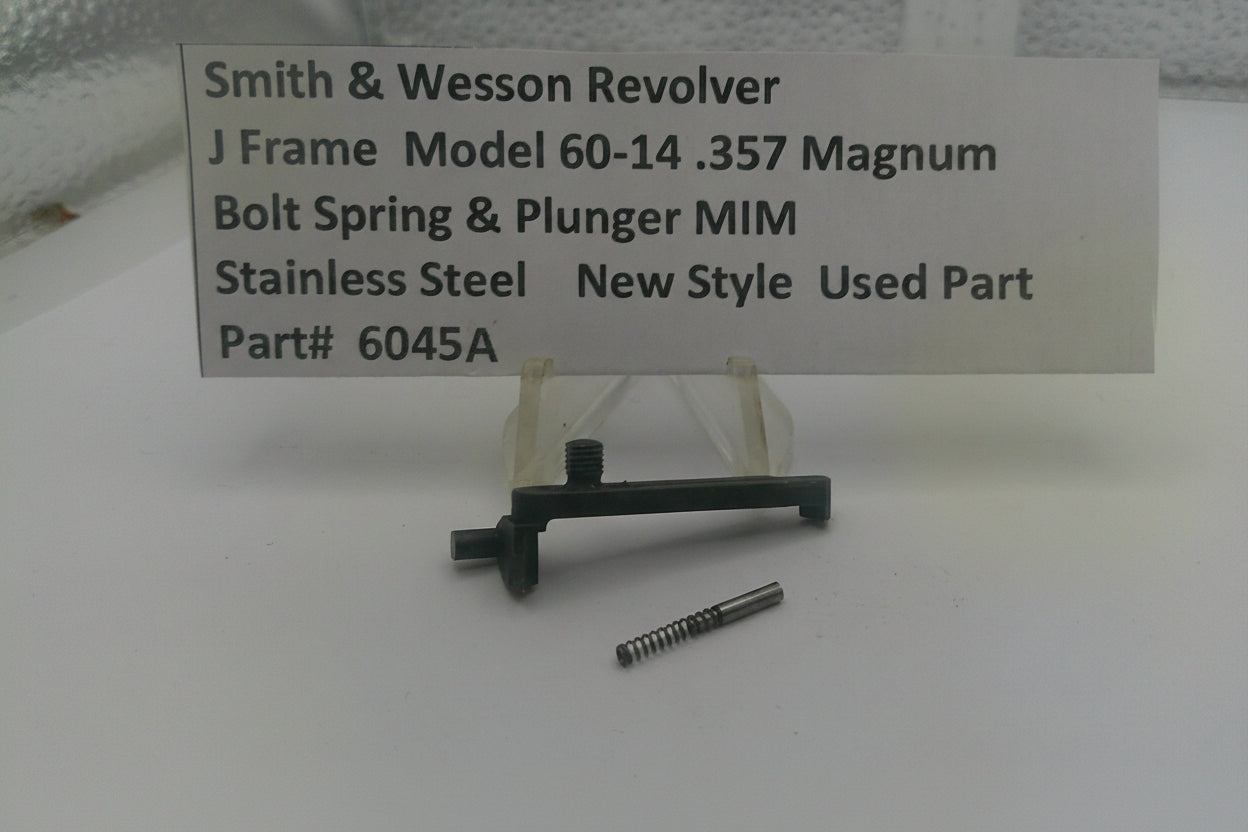 Smith & Wesson revolver part with descriptive label on a white background