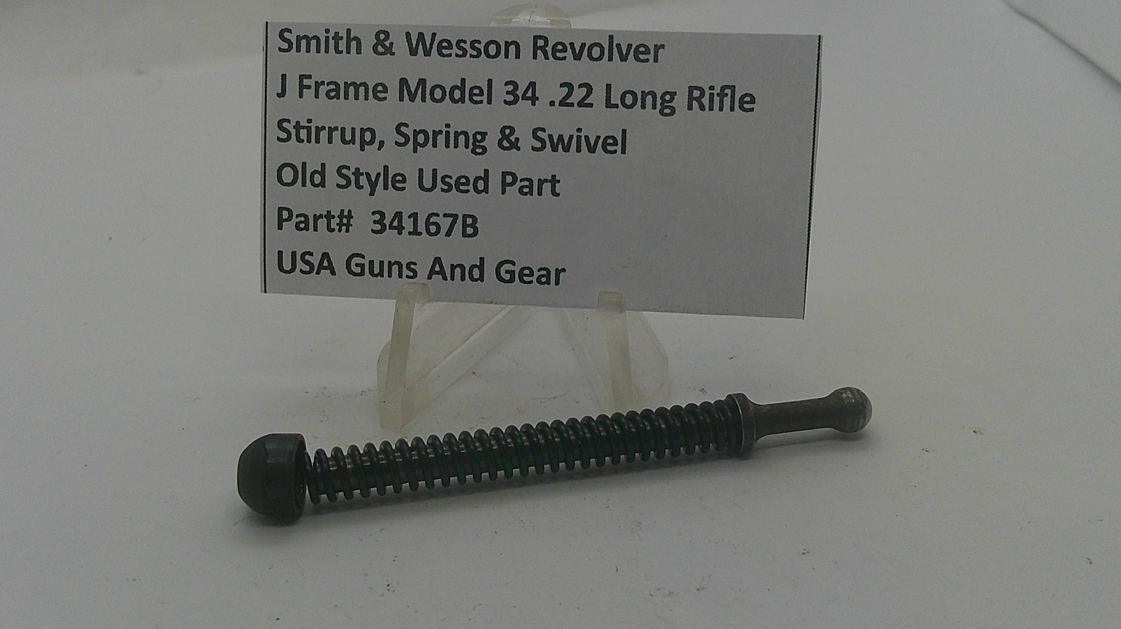 Smith & Wesson Smith & Wesson J Frame Model 34 Stirrup, Spring, & Swivel 34167B Part 34167B