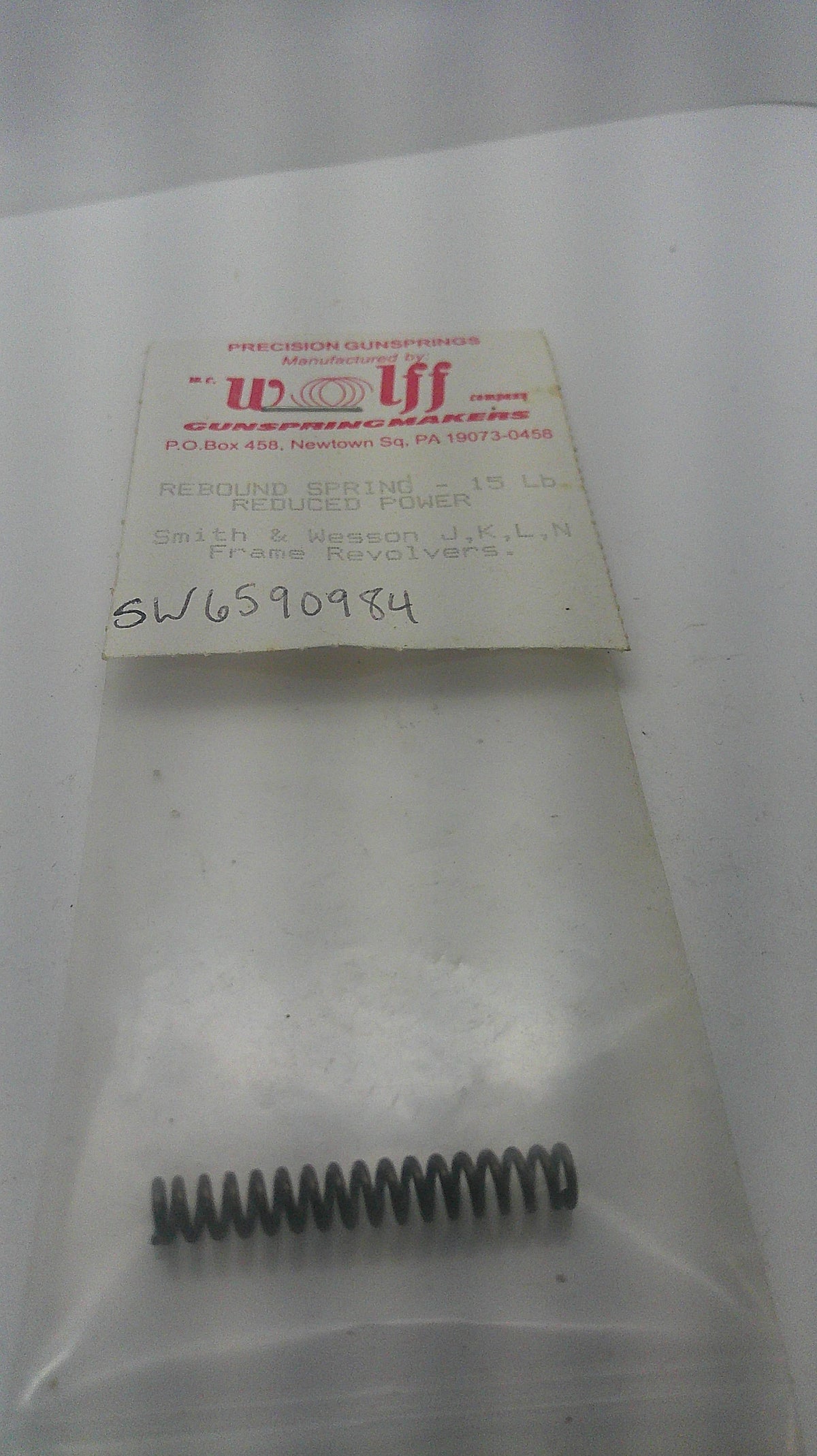 Wolff Rebound Spring-15lb Reduced Power