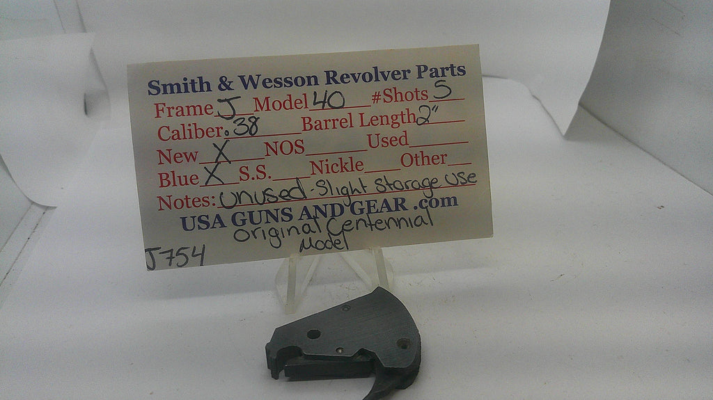 Smith & Wesson Smith & Wesson J Frame Model 40 .38 S&W New Blued Unused Original Centennial Hammer J754 Part J754