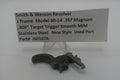 Smith & Wesson revolver part with descriptive label on a white background