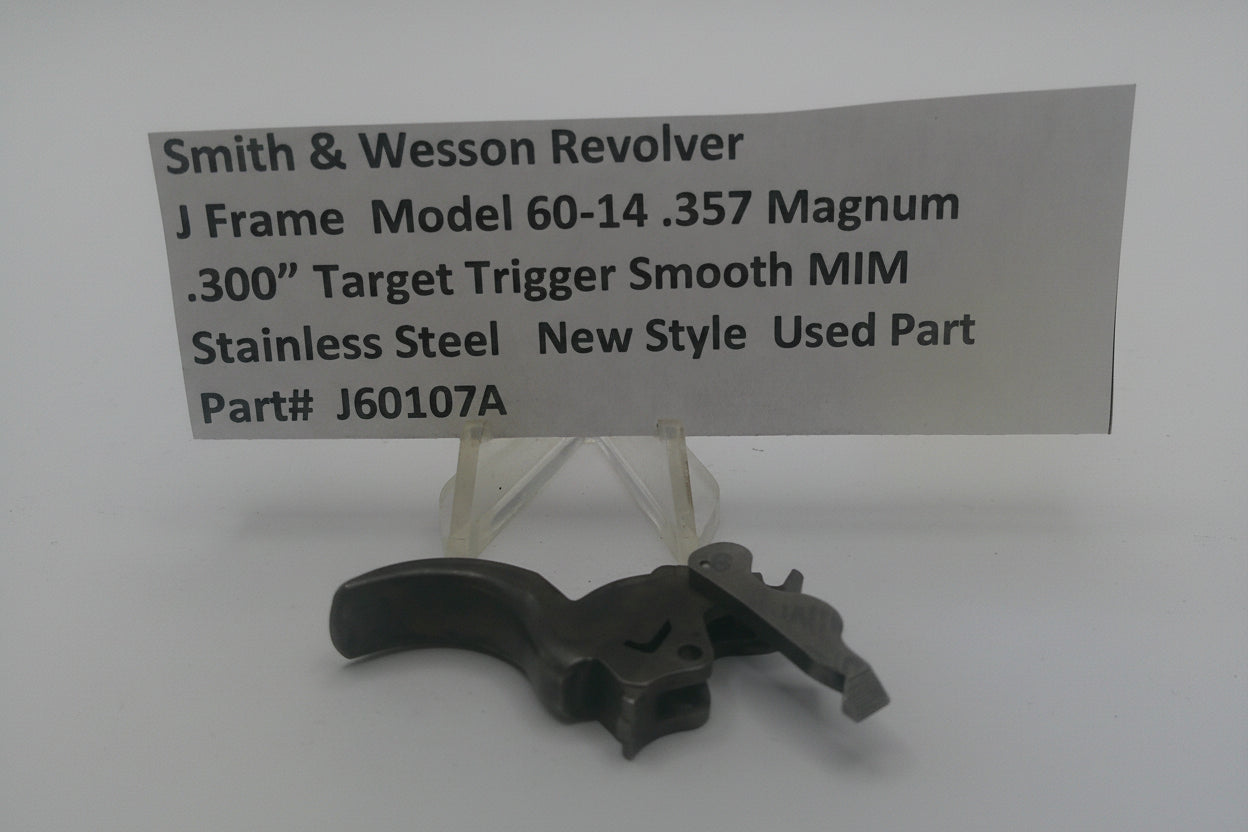 Smith & Wesson revolver part with descriptive label on a white background