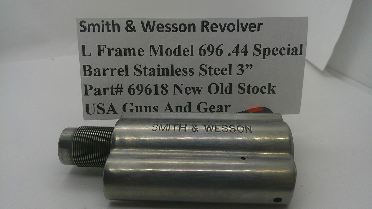 Smith & Wesson Smith & Wesson K Frame Model 696 3" Stainless Steel Barrel 69618 Part 69618