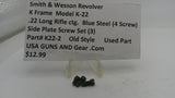 Smith & Wesson K Frame Model K-22 .22 Long Rifle CTG Side Plate Screw Set