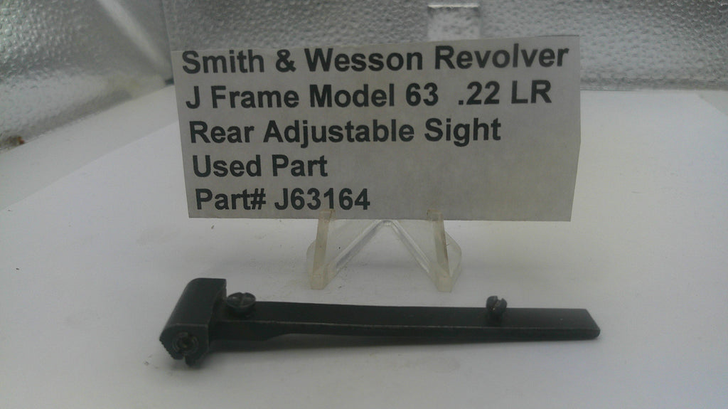 Smith & Wesson J Frame Model 63 .22 LR Rear Adjustable Sight Used Part J63164