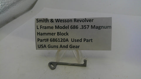 S&W L Size Model 686-6 & Higher Hammer Block .357 Magnum Used 686120A
