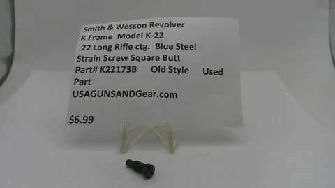 Smith & Wesson K  Frame Model K-22 Strain Screw Square Butt .22 LR ctg. K22173B