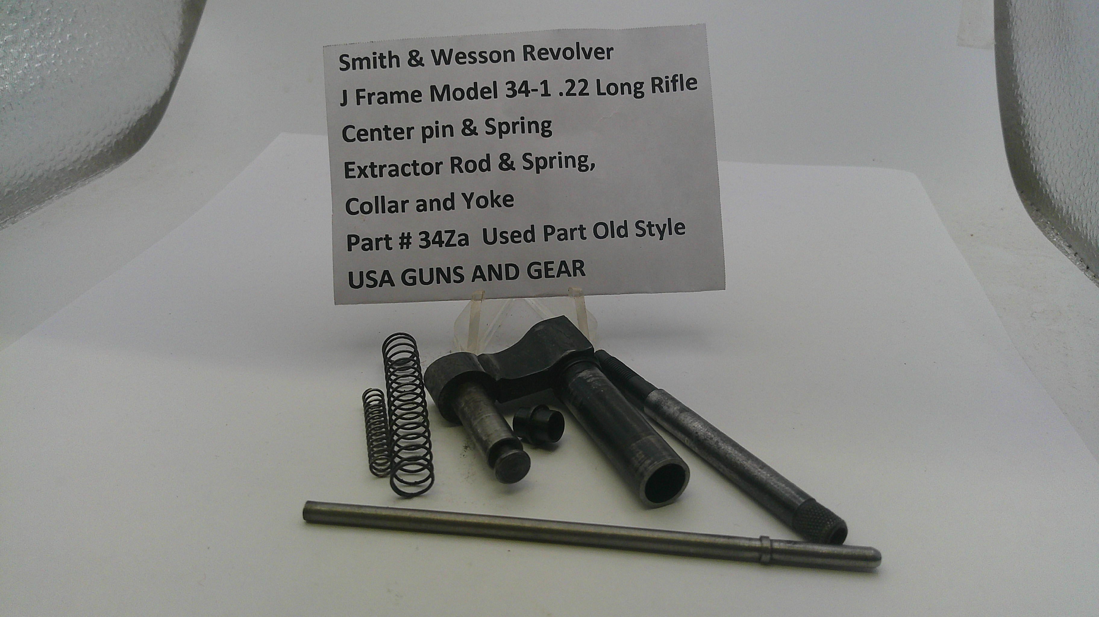 Smith & Wesson J Frame Model 34-1 .22 LR Components Used Part 34Za