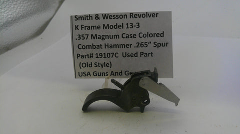 S&W K Frame Model 13 Case Colored Hammer .265" Spur 19107C