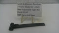 A black metal adjustable sight kit part for a Smith & Wesson revolver, displayed on a clear plastic stand with a white label card in the background.