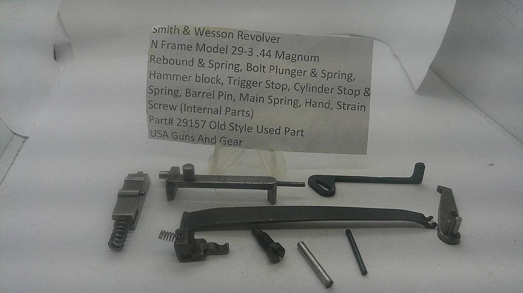 Smith & Wesson Smith & Wesson A comprehensive factory original internal component lot for the Smith & Wesson Model 29-3 .44 Magnum N-frame revolver. 29157 Part 29157