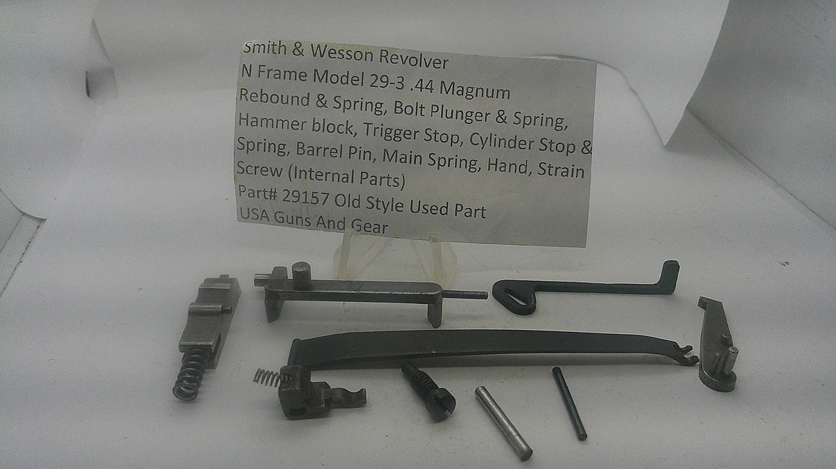 Smith & Wesson Smith & Wesson A comprehensive factory original internal component lot for the Smith & Wesson Model 29-3 .44 Magnum N-frame revolver. 29157 Part 29157