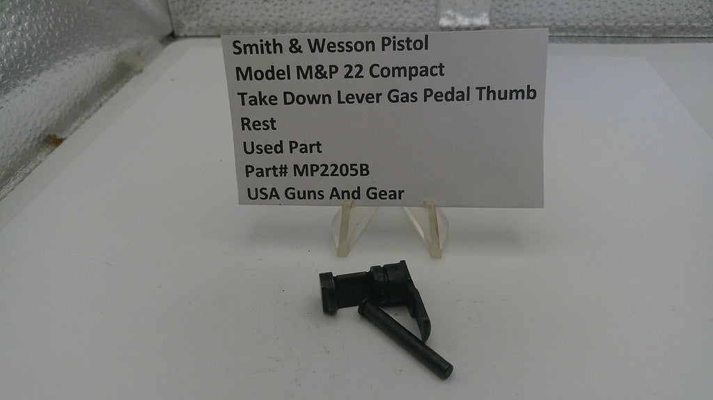 Smith & Wesson Pistol M&P 22 Compact Takedown Lever with Gas Pedal Thumb Rest MP2205B