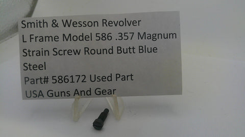 S&W Revolver L Frame 586 .357 Magnum Strain Screw Round Butt 586172