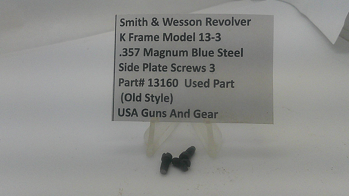 Smith & Wesson Smith & Wesson K Frame Model 13-3 Side Plate Screws 13160 Part 13160