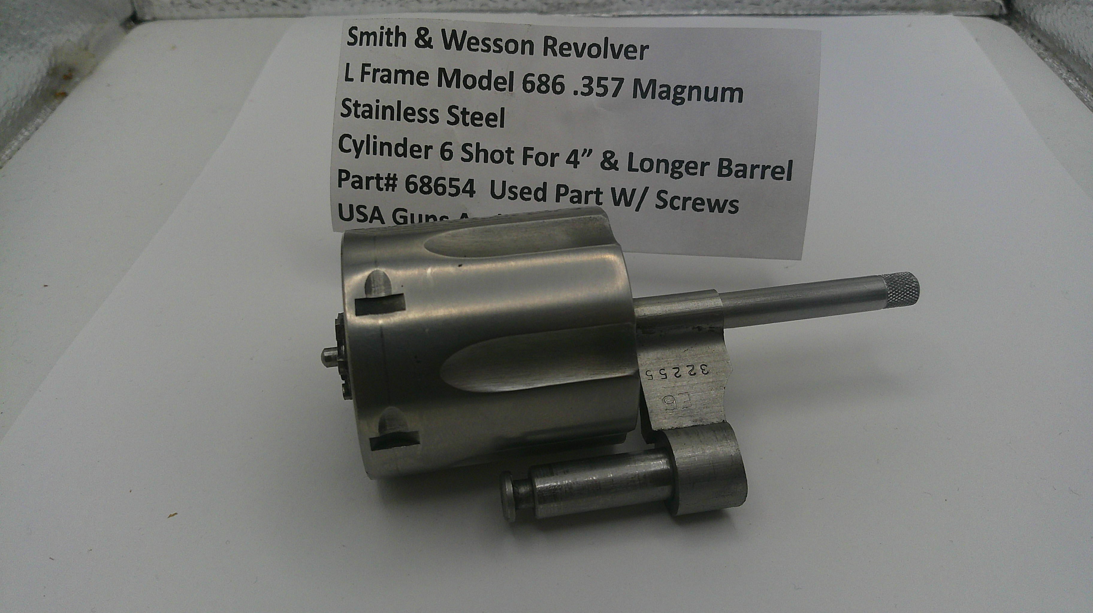Smith & Wesson L Frame Mode3l 686 .357 Magnum Cylinder 6 Shot for 4" or longer
