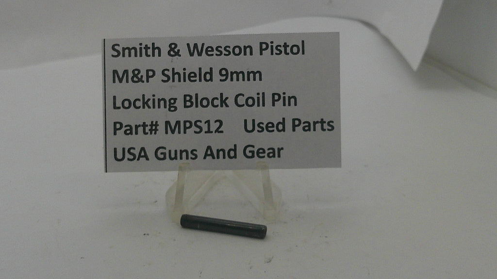 Smith & Wesson Smith & Wesson M&P Shield Locking Block Coil Pin MPS12 Part MPS12