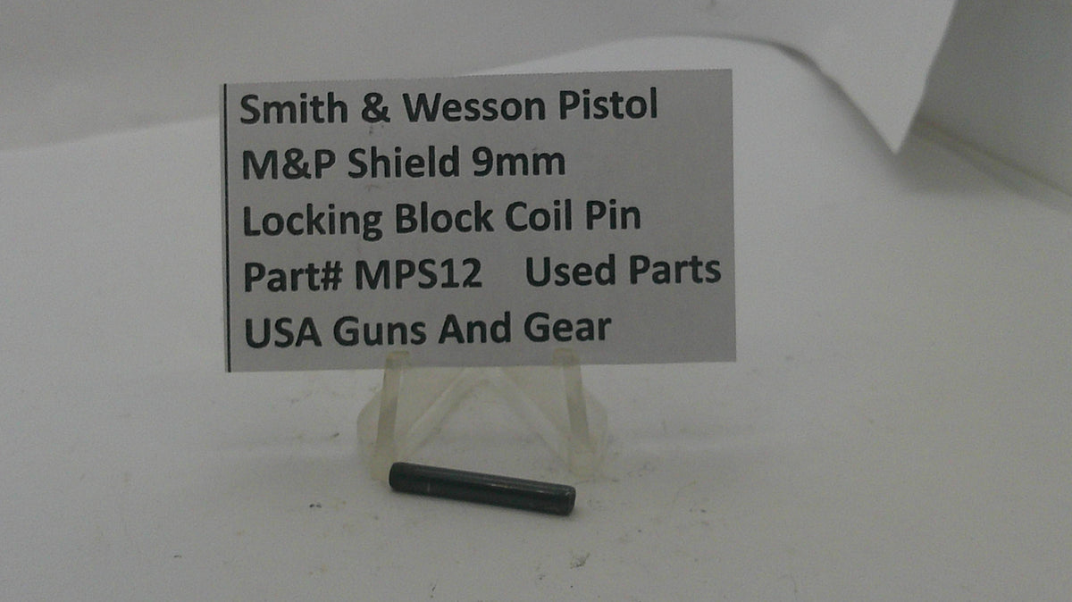 Smith & Wesson Smith & Wesson M&P Shield Locking Block Coil Pin MPS12 Part MPS12