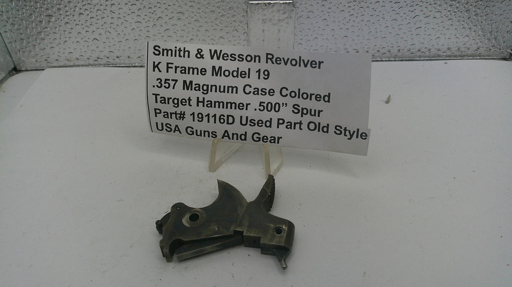 Smith & Wesson Revolver K Frame Model 19 .357 Magnum Case Colored Target Hammer .500" Spur 19116D