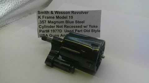 S&W K Frame Model 19 Cylinder Non-Recessed w/Yoke .357 Magnum 1977D