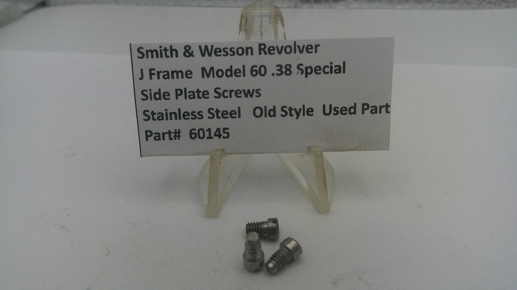Smith and Wesson J Frame Model 60 Side Plate Screws Stainless Steel Used - 60145