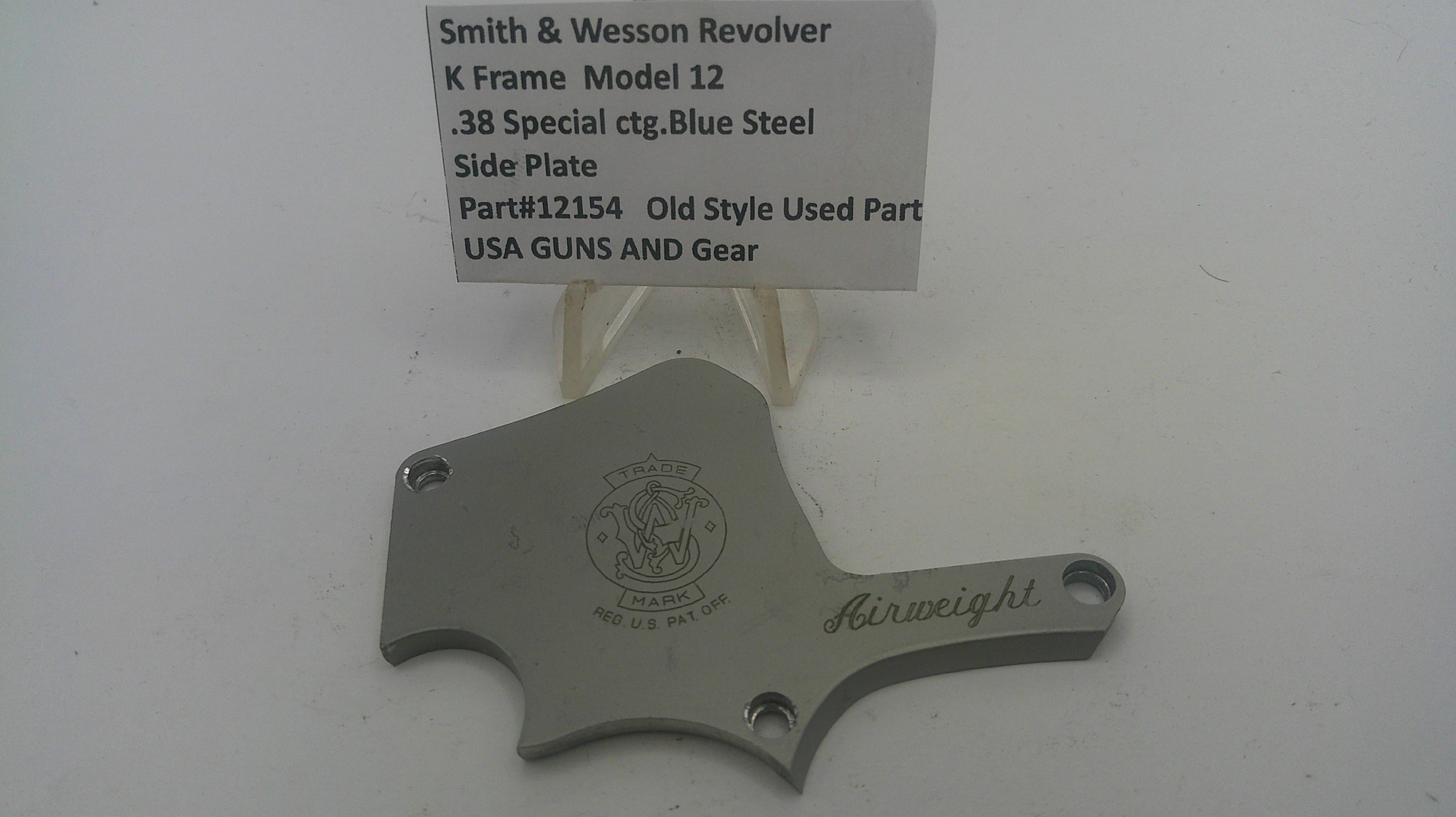 Smith & Wesson K Frame Model 12 Side Plate .38 Special - Part# 12154
