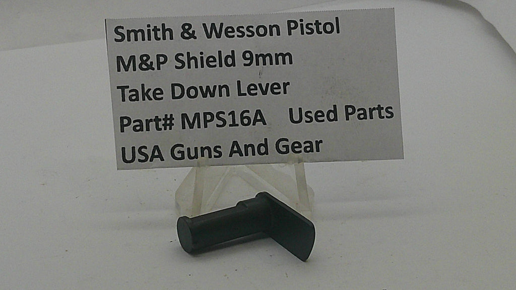 Smith & Wesson Smith & Wesson Pistol M&P Shield 9mm Take Down Lever MPS16A Part MPS16A