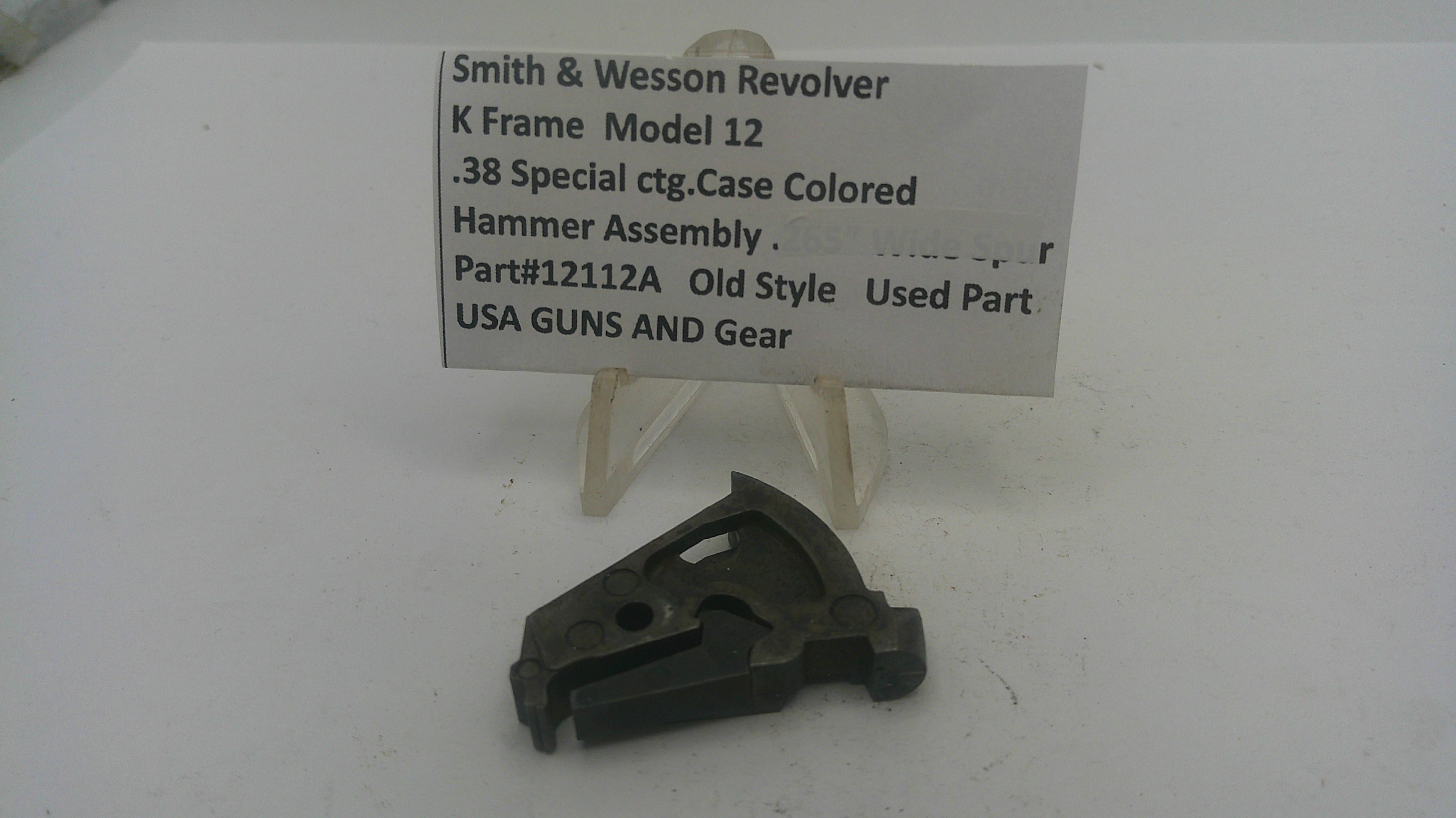 Smith & Wesson K Frame Model 12 Case Colored Hammer Assembly .38 Special - Part# 12112A