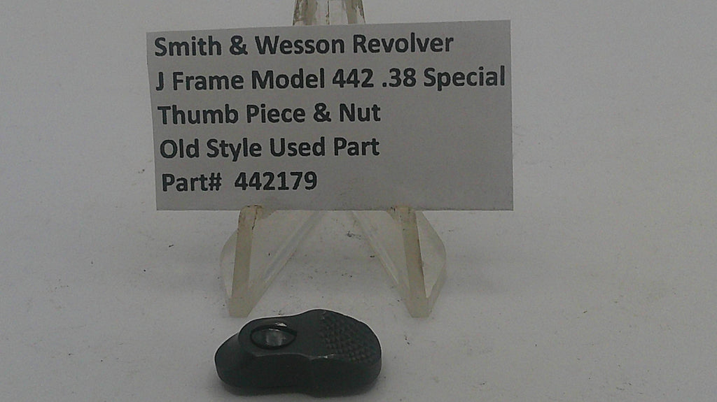 Smith & Wesson J Frame Model 442 Thumb Piece & Nut .38 Special Used - Part 442179