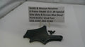Smith & Wesson revolver parts on a white surface with a label.