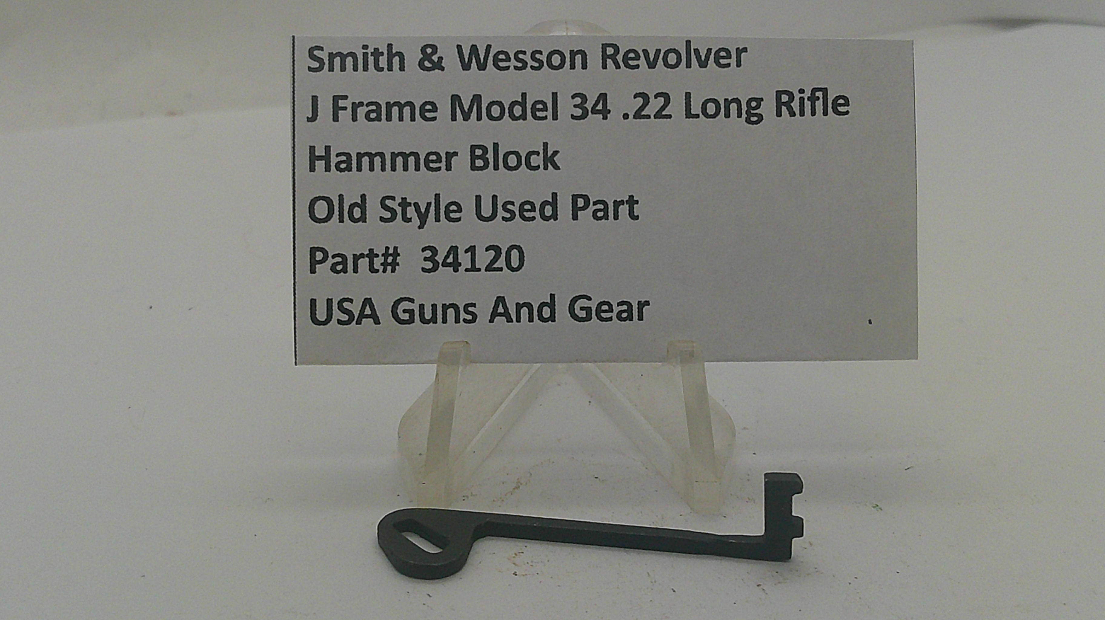 Smith & Wesson Smith & Wesson J Frame Model 34 Hammer Block 34120 Part34120