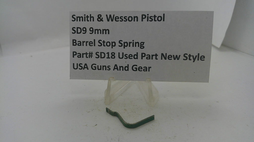 Smith & Wesson Smith & Wesson SD9 Barrel Stop Spring SD18 Part SD19