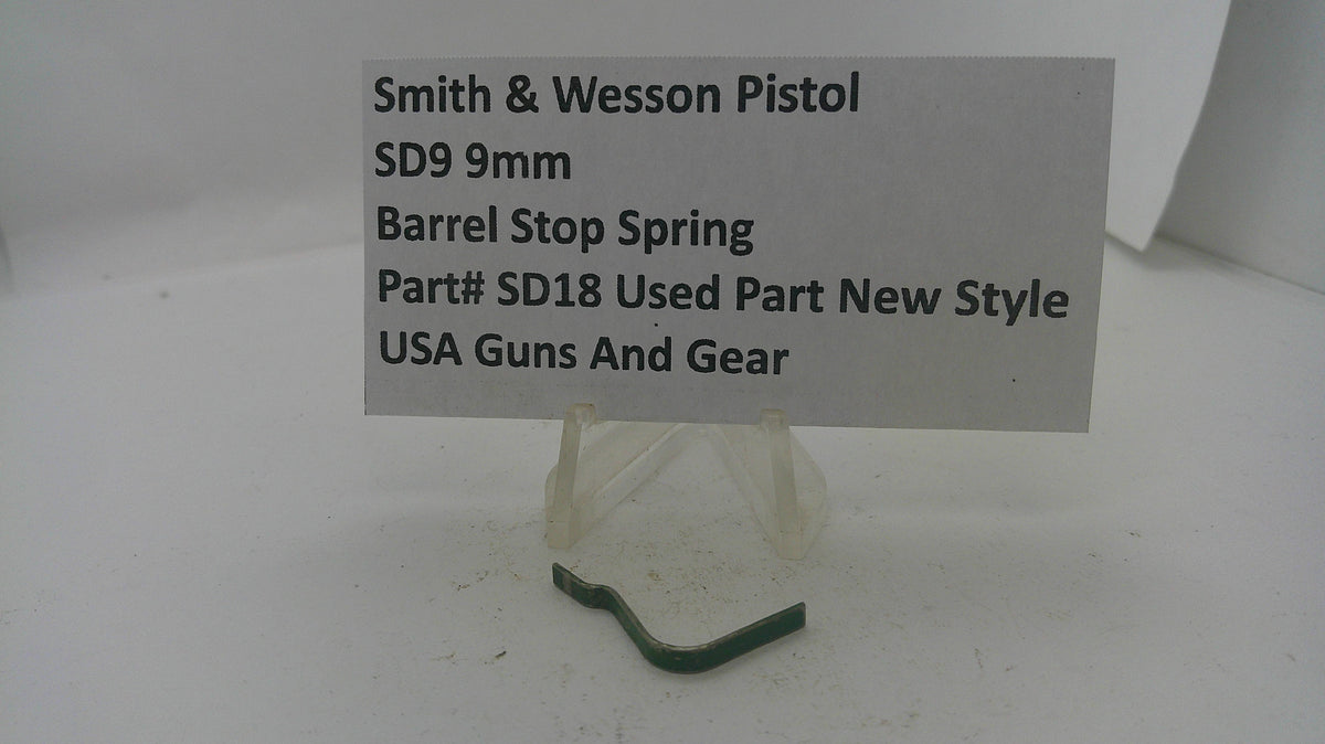 Smith & Wesson Smith & Wesson SD9 Barrel Stop Spring SD18 Part SD19
