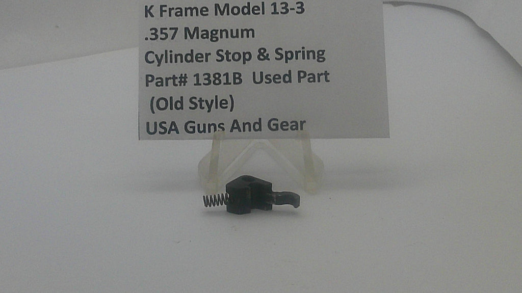 Smith & Wesson Smith & Wesson K Frame Model 13-3 Cylinder Stop & Spring 1381B Part1381B