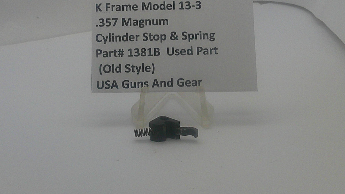 Smith & Wesson Smith & Wesson K Frame Model 13-3 Cylinder Stop & Spring 1381B Part1381B