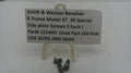 Smith & Wesson revolver K Frame Model 67 .38 Special side plate screws with a label on a white background.