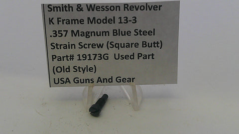 S&W K Model 13 Strain Screw Blue Steel (Square Butt)  .357 Magnum 19173G
