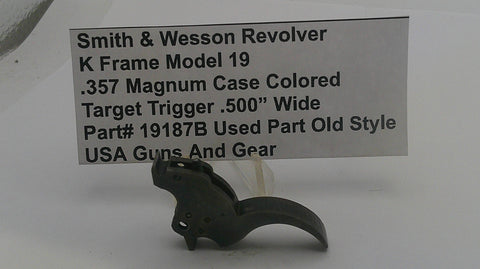 Smith & Wesson K Frame Model 19 Target Trigger .500" Wide .357 Magnum 19187B