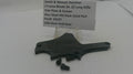 A black steel J-frame side plate and screws for a Smith & Wesson revolver, displayed on a white surface with a white product information card behind it.