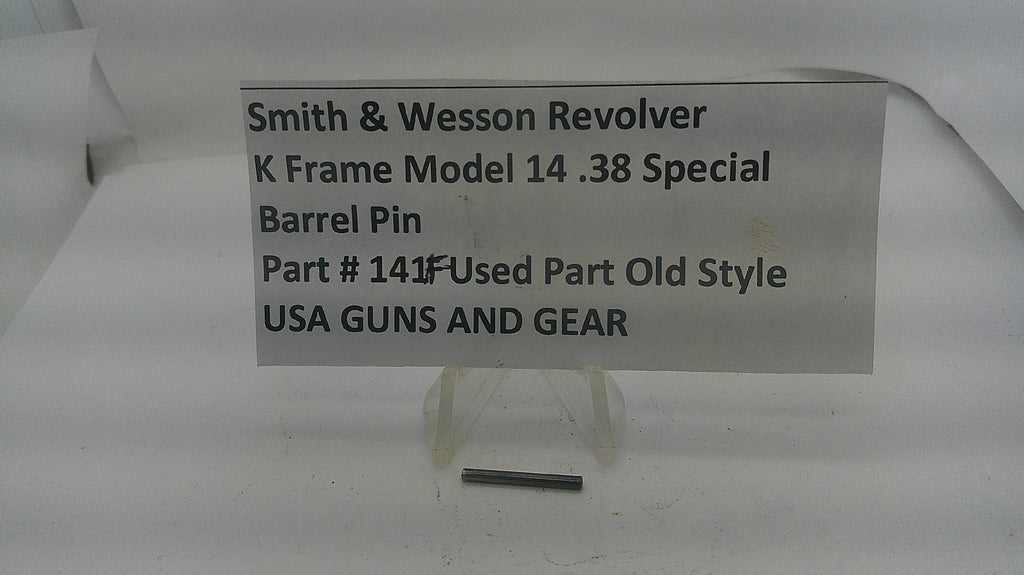 Smith & Wesson Smith  Wesson K Frame Model 14 Revolver Barrel Pin 141F Part 141F