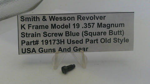 S&W K Model 19 Strain Screw Blue Steel (Square Butt)  .357 Magnum 19173H