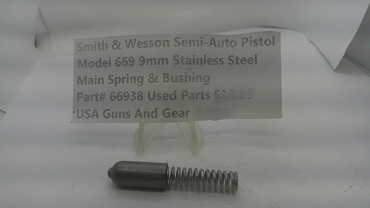 Smith & Wesson Smith & Wesson Model 669 9mm Stainless Steel Main Spring & Bushing 66938 Part 66938